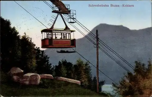 Ak Schwebebahn Bozen-Kohlern