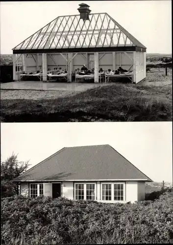 Ak Insel Sylt in Nordfriesland, Klappholttal, Glashaus, ca. 1927 und heute