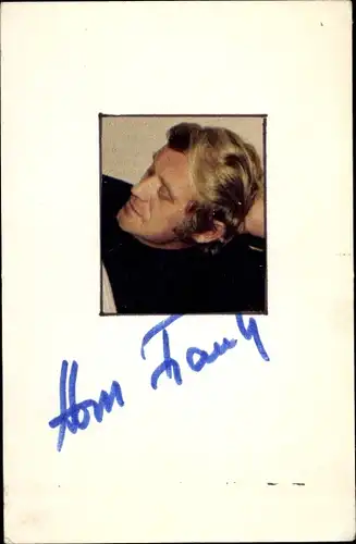 Ak Schauspieler Horst Frank, Portrait, Autogramm