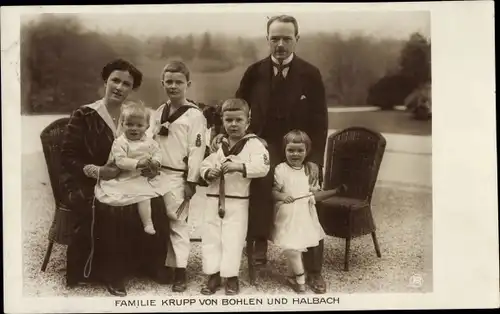 Ak Familie Krupp von Bohlen und Halbach, Kinder