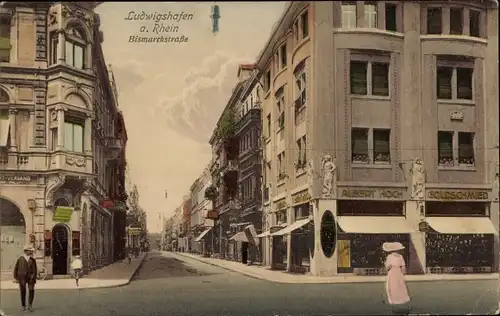 Ak Ludwigshafen am Rhein, Bismarckstraße, Goldschmied