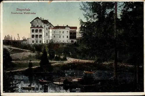 Ak Głuchołazy Zdrój Bad Ziegenhals Schlesien, Sanatorium Waldfrieden