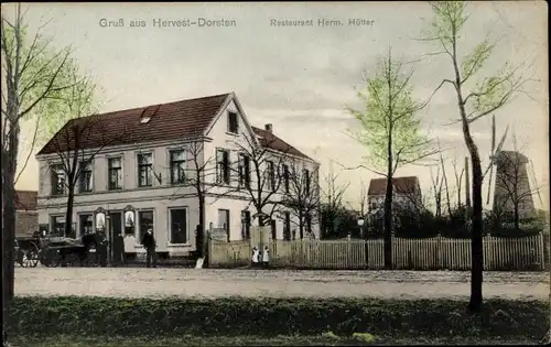 Ak Hervest Dorsten in Westfalen, Restaurant Herm. Hütter