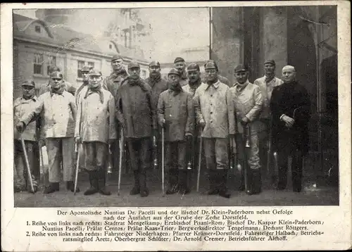 Ak 66. Generalversammlung der Deutschen Katholiken Dortmund 1927, Nuntius Pacelli, Bischof Klein