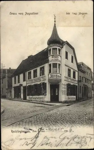 Ak Recklinghausen im Ruhrgebiet, Restaurant zum Augustiner