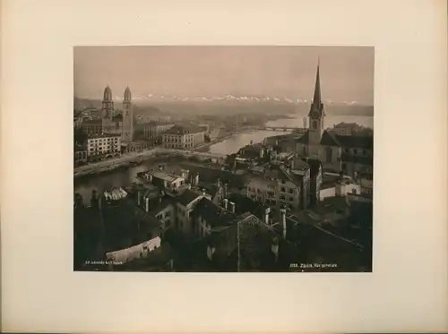 Foto Zürich Stadt Schweiz, Stadtpanorama