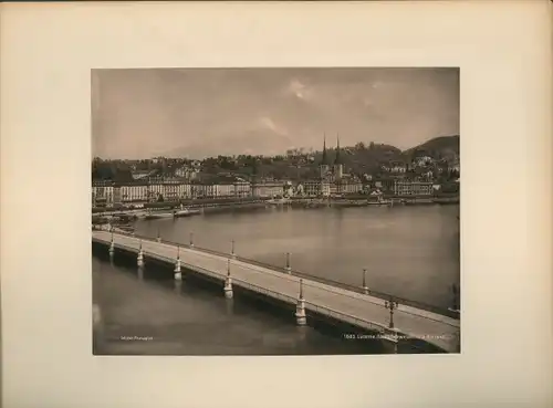 Foto Luzern Stadt Schweiz, Teilansicht, Brücke
