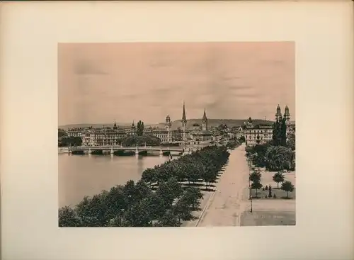 Foto Zürich Stadt Schweiz, Teilansicht, Brücke