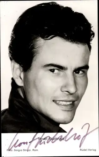 Ak Schauspieler Horst Buchholz, Portrait, Autogramm