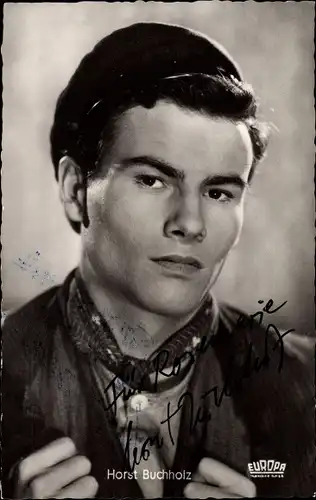 Ak Schauspieler Horst Buchholz in Regine, Portrait, Autogramm