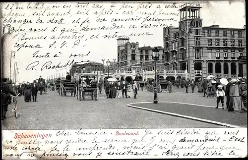 Ak Scheveningen Den Haag Südholland, Boulevard