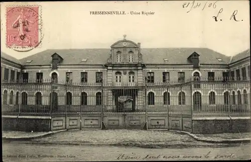 Ak Fressenneville Somme, Fabrik Riquier