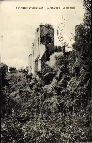 Postkarte Picquigny-Somme, Schloss, Kerker