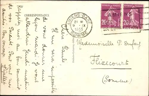 Postkarte Picquigny-Somme, Schloss, Kerker