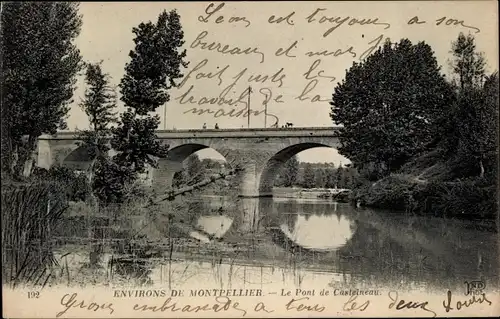 Ak Montpellier Hérault, Le Pont de Castelneau