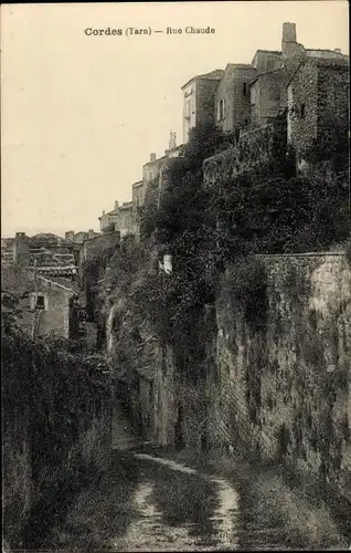 Ak Cordes Tarn, Rue Chaude