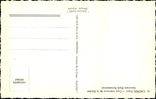 Ak Castres Tarn, Innengericht der Société Générale