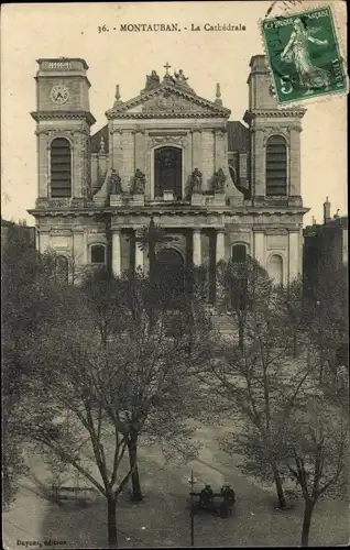 Postkarte Montauban Tarn et Garonne, Die Kathedrale