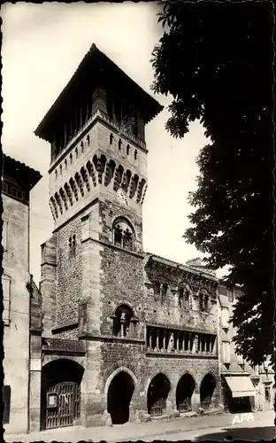 Ak Saint Antonin Noble Val Tarn et Garonne, Das Rathaus