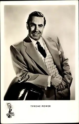 Ak Schauspieler Tyrone Power, Portrait, Film Mit Leib und Seele