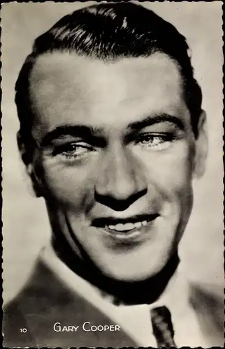 Ak Schauspieler Gary Cooper, Portrait