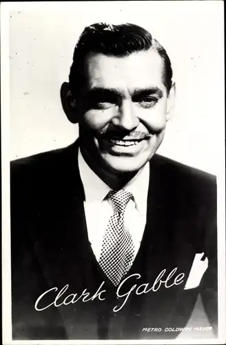 Ak Schauspieler Clark Gable, Portrait