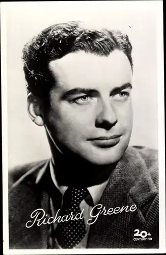Ak Schauspieler Richard Greene, Portrait