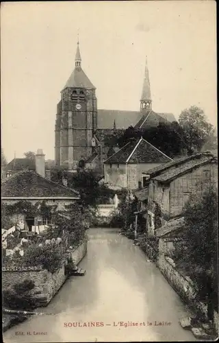 Ak Soulines Aube, Die Kirche, Die Wolle