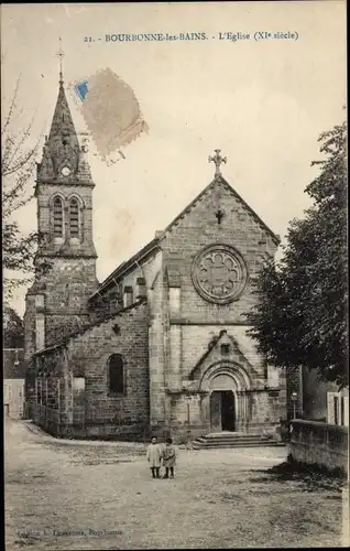 Ak Bourbonne les Bains Haute Marne, Die Kirche