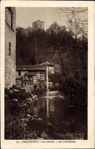 Ak Chaumont Haute Marne, Der Donjon, Die Gerbereien