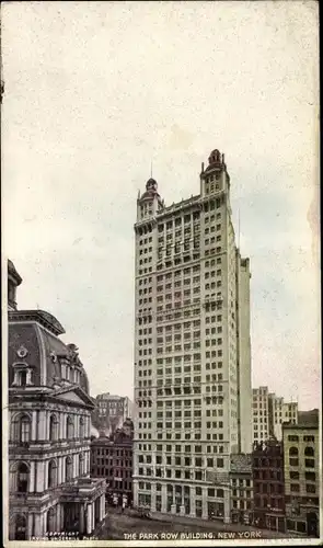 Ak New York City USA, The Park Row Building