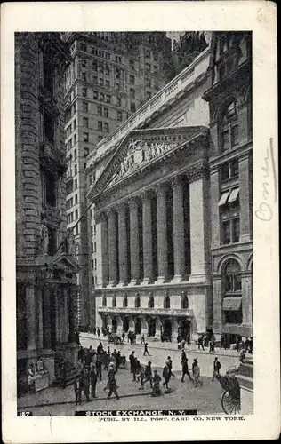 Ak New York City USA, Börse