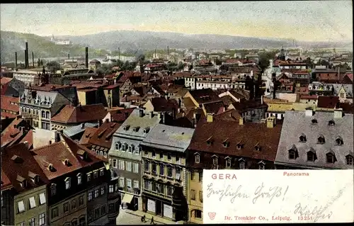 Ak Gera in Thüringen, Panorama