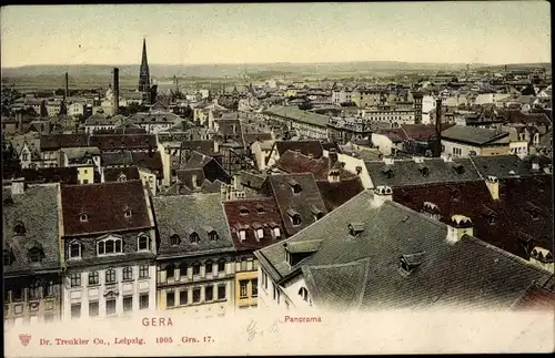 Ak Gera in Thüringen, Panorama