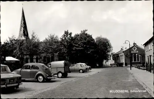 Ak Woudenberg Utrecht Niederlande, Schoutstraat, Autos