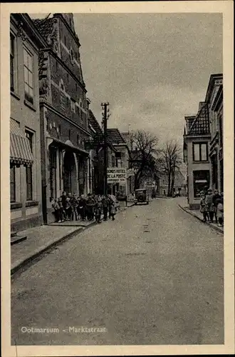 Ak Ootmarsum Twente Overijssel Niederlande, Marktstraat, Hotel de la Poste