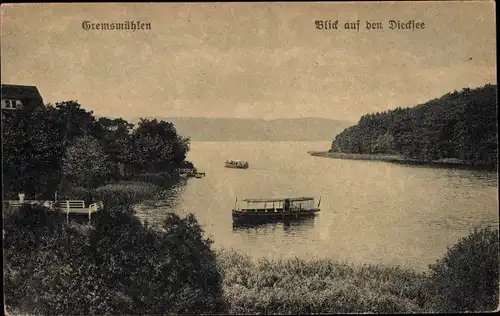 Ak Malente Gremsmühlen, Diecksee, Boote