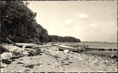 Ak Insel Fehmarn Ostholstein, Küste bei Katharinenhof, Boote