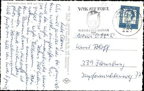 Ak Wyk auf Föhr Nordfriesland, Strand