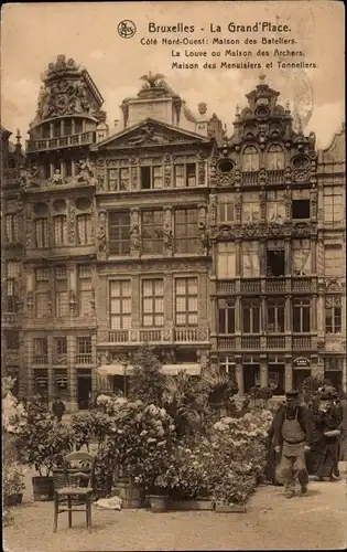 Ak Brüssel Brüssel, Grand Place, Maison des Battellers