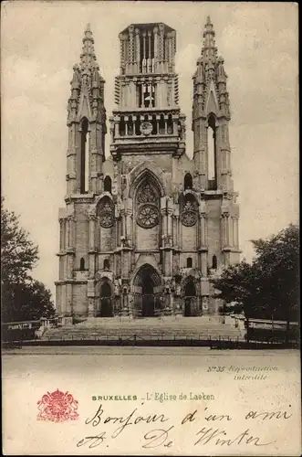 Ak Laeken Brüssel Brüssel, Kirche
