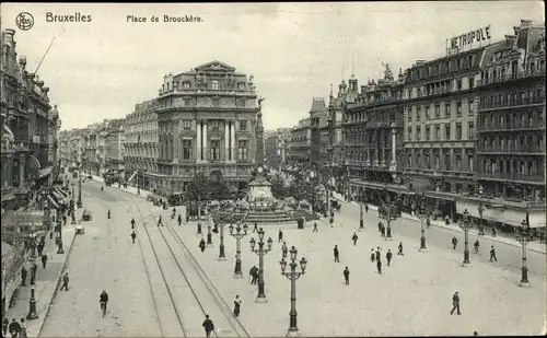 Ak Brüssel, Platz Brouckere