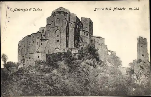 Ak Torino Turin Piemonte, S. Ambrogio di Torino, Sacra di S. Michele