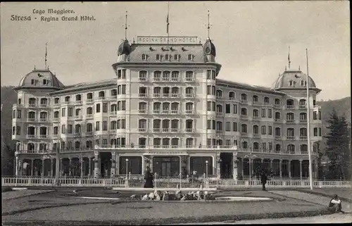 Ak Stresa Piemonte Italien, Lago Maggiore, Regina Grand Hotel