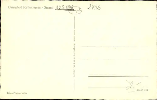 Ak Kellenhusen an der Ostsee, Strand, Segelboote