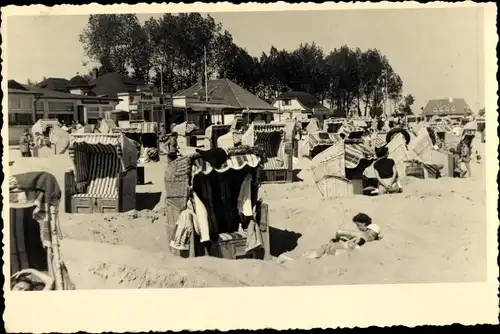 Foto Ak Ostseebad Grömitz in Holstein, Strand