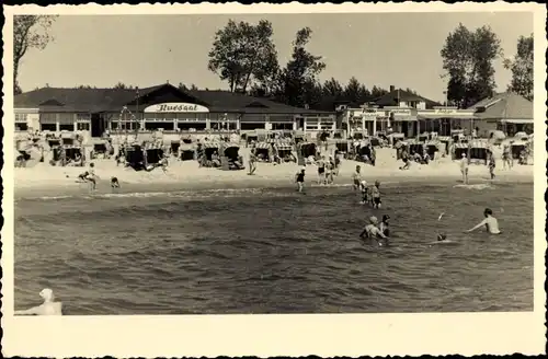 Foto Ak Ostseebad Grömitz in Holstein, Strand, Kursaal