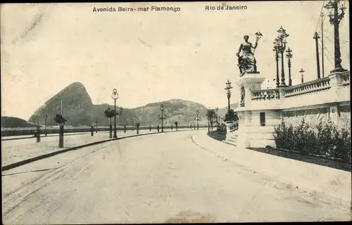 Ak Rio de Janeiro, Avenida Beira mar Flamengo