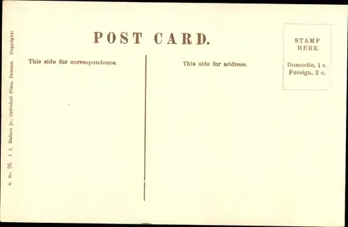 Ak Panamakanal, Gatun-Überlauf