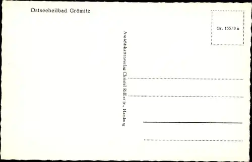 Ak Ostseebad Grömitz in Holstein, Strand, Promenade